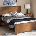 Baxton Studio Catalina Modern Classic Mission Style Brown-Finished Wood Full Platform Bed