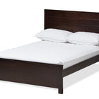 Baxton Studio Catalina Modern Classic Mission Style Dark Brown-Finished Wood Full Platform Bed