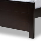 Baxton Studio Catalina Modern Classic Mission Style Dark Brown-Finished Wood Full Platform Bed