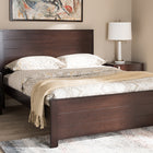 Baxton Studio Catalina Modern Classic Mission Style Dark Brown-Finished Wood Full Platform Bed