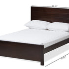 Baxton Studio Catalina Modern Classic Mission Style Dark Brown-Finished Wood Full Platform Bed