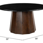 Zuo Aipe Coffee Table Black & Brown