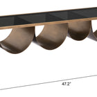 Zuo Reed Coffee Table Brass & Black