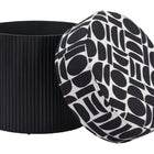 Zuo Boto Storage Ottoman Black & White