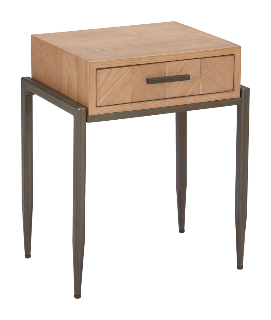 Zuo Verec Side Table Natural