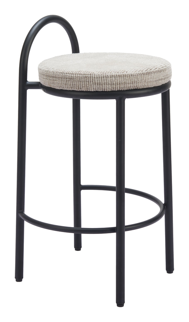 Zuo Sisal Counter Stool (Set of 2) Beige Tweed