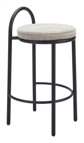 Zuo Sisal Counter Stool (Set of 2) Beige Tweed