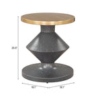 Zuo Litar Side Table Multicolor