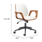 Zuo Ali Office Chair White