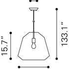 Zuo Impala Ceiling Lamp Brown