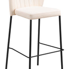 Zuo Linz Barstool (Set of 2) Cream