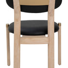 Zuo Rilou Dining Chair (Set of 2) Black & Natural