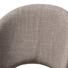 Baxton Studio Wesley Mid-Century Modern Light Grey Fabric Upholstered Walnut Finished Wood Dining Chair (Set of 2)