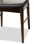Baxton Studio Winton Mid-Century Modern Walnut Wood Dining Chair (Set of 2)