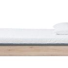 Baxton Studio Pandora Modern and Contemporary Dark Grey and Light Brown Two-Tone 2-Drawer Twin Size Storage Platform Bed