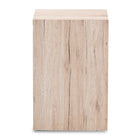 Baxton Studio Pandora Modern and Contemporary Dark Grey and Light Brown Two-Tone 2-Drawer Nightstand