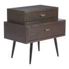 Zuo Mechy Side Table Brown