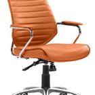 Zuo Enterprise Low Back Office Chair Terracotta