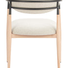 Zuo Equinox Dining Chair Oyster Gray & Natural