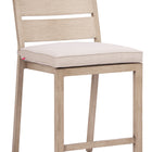 Zuo Reefline Armless Counter Stool (Set of 2) Gray