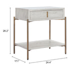 Zuo Yoru Side Table Oak White
