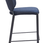 Zuo Plat Counter Stool (Set of 2) Blue