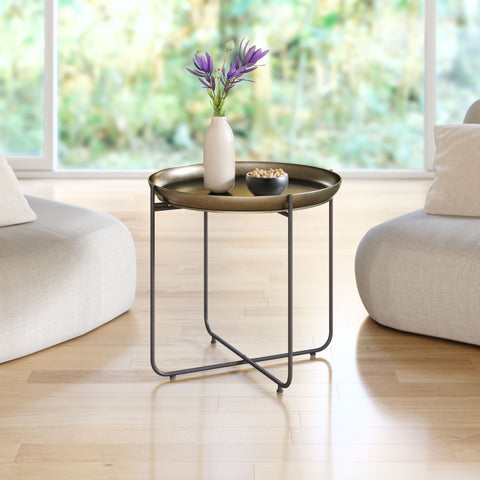 Zuo Bronson Side Table Bronze