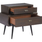 Zuo Mechy Side Table Brown