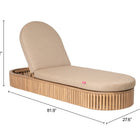 Zuo Sakina Chaise Lounge Brown