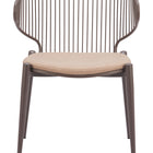 Zuo Silues Dining Chair (Set of 2) Taupe & Brown