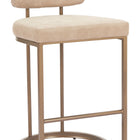 Zuo Velar Counter Stool (Set of 2) Beige