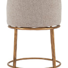 Zuo Nordhavn Swivel Counter Stool Beige & Gold