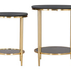 Zuo Koper Coffee Table Set (2-Piece) Black