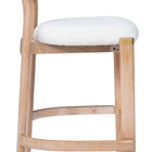 Zuo Rilou Barstool (Set of 2) White & Natural