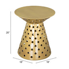 Zuo Proton Side Table Gold