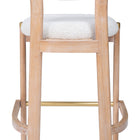 Zuo Rilou Barstool (Set of 2) White & Natural