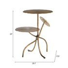 Zuo Mavro Accent Table Brass