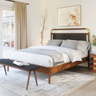 Zuo Kazwali Bench Black & Walnut