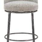 Zuo Nordhavn Swivel Barstool Gray