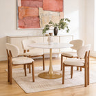 Zuo Rosetta Dining Chair (Set of 2) Beige & Walnut