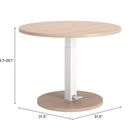 Zuo Hawley Adjustable Dining Table Natural