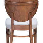 Zuo Regents Dining Chair (Set of 2) Walnut & Light Gray