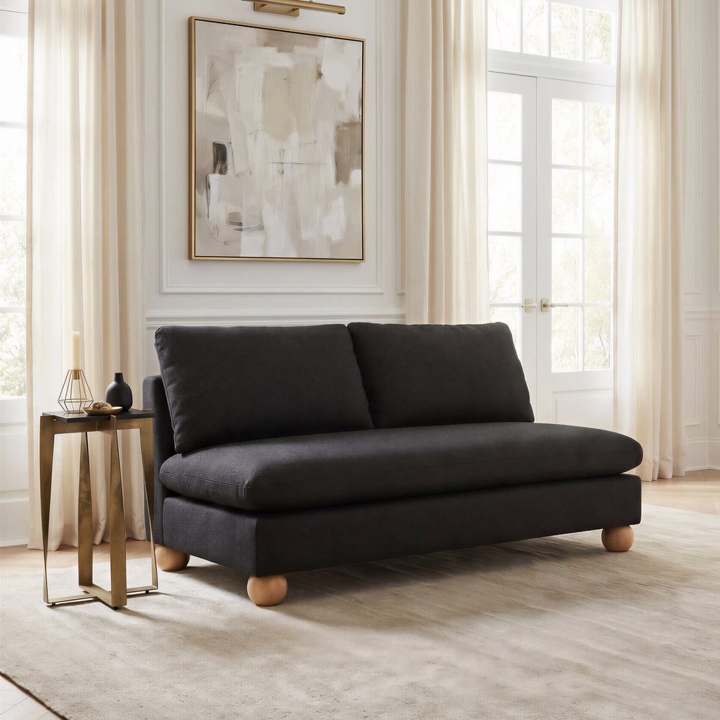 Zuo Minze Loveseat Black