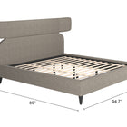 Zuo Dusa King Bed Olive Brown