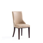 Manhattan Comfort Shubert Modern 8-Piece Dining Chair Set in Tan