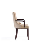 Manhattan Comfort Shubert Modern 8-Piece Dining Chair Set in Tan