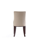 Manhattan Comfort Shubert Modern 8-Piece Dining Chair Set in Tan