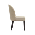 Manhattan Comfort Hillman Modern 8-Piece Dining Chair Set in Sand
