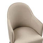 Manhattan Comfort Hillman Modern 8-Piece Dining Chair Set in Sand
