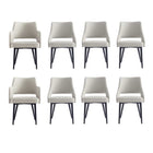 Manhattan Comfort Tremont Modern 8-Piece Dining Chair Set in Stone Gray
